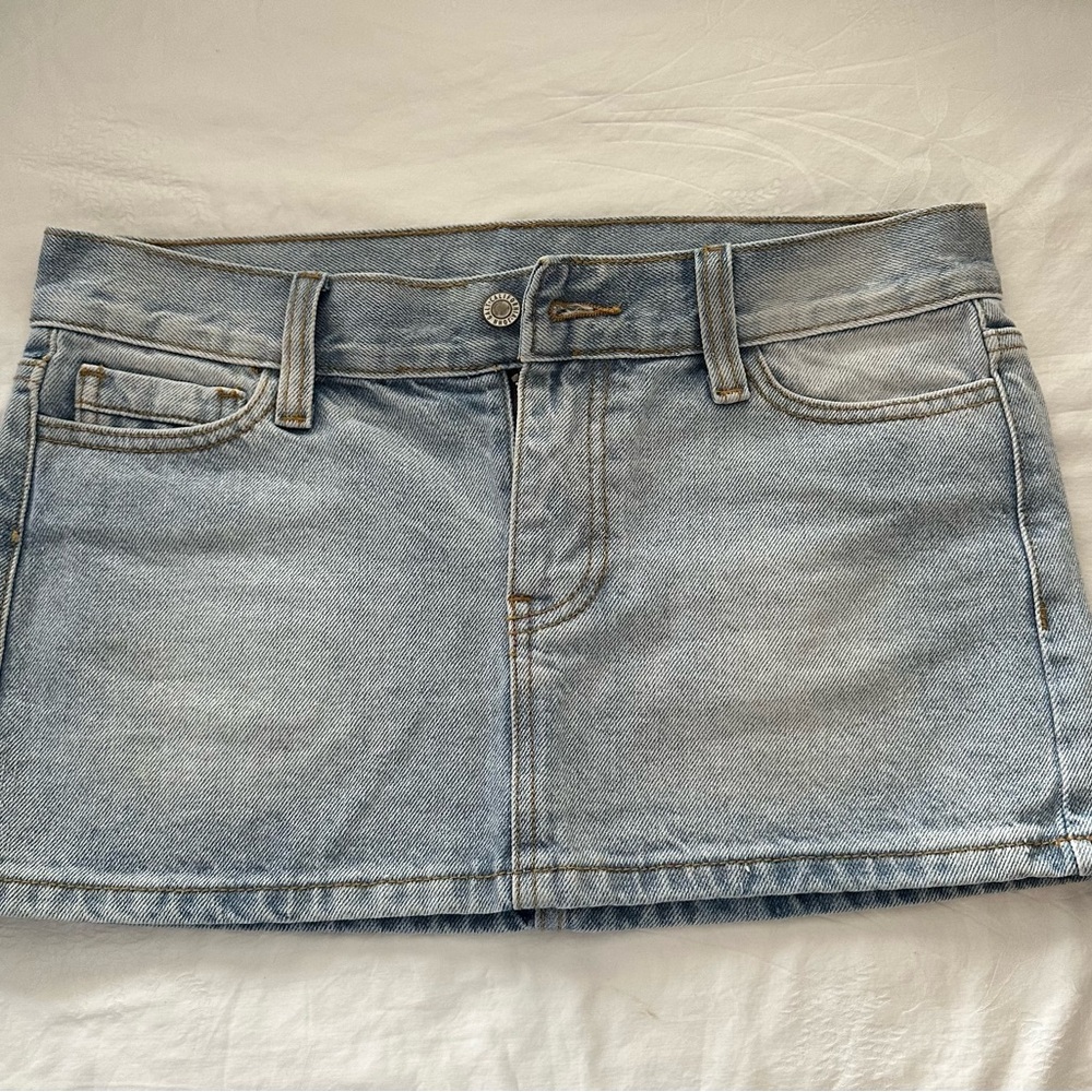 J.GALT Light Blue Denim Mini Skirt